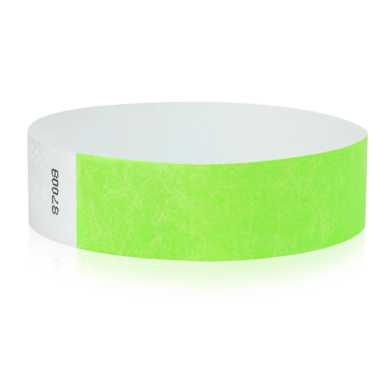 3/4" Solid Color Tyvek® Wristbands